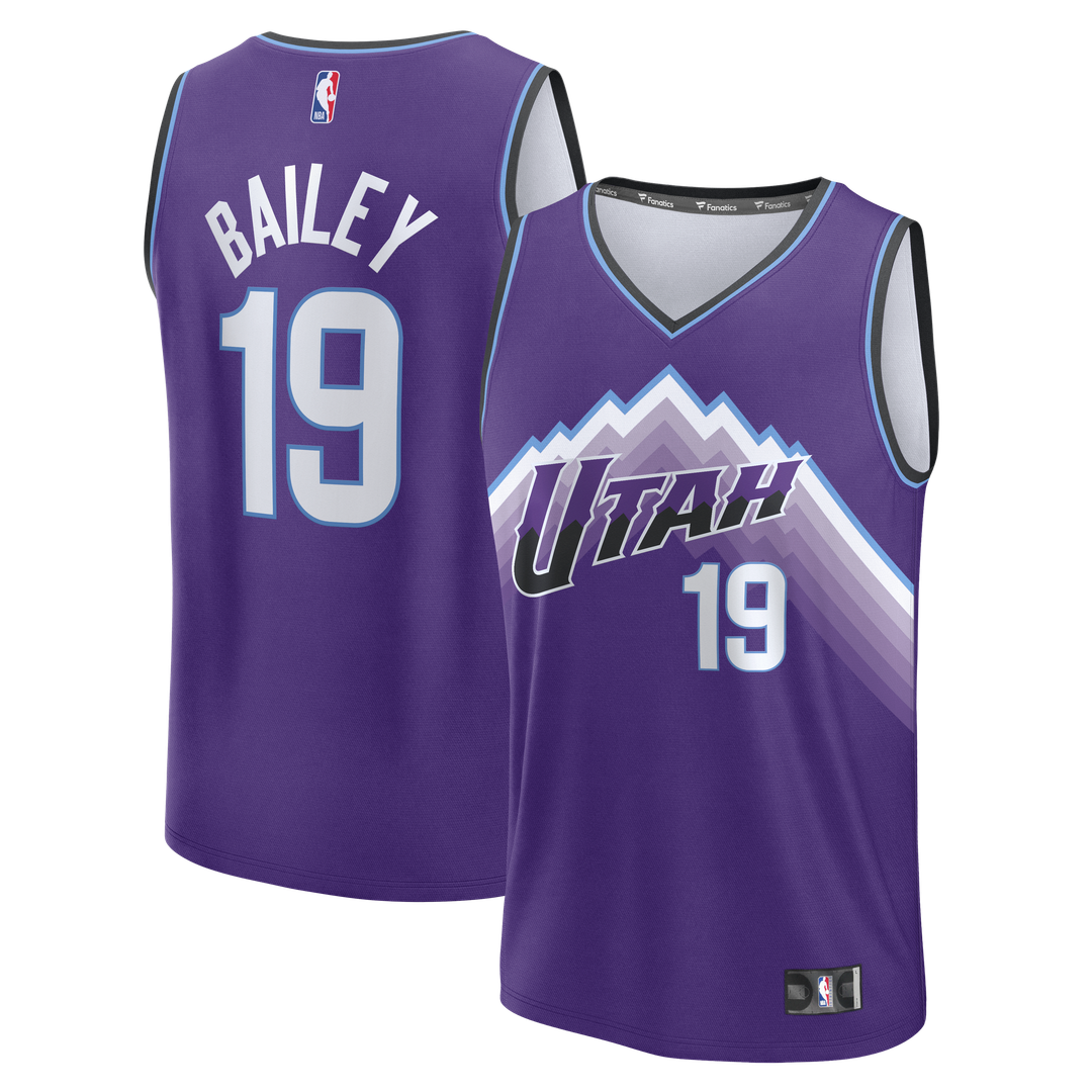Utah Jazz Ace Bailey Fanatics Fast Break Replica Jersey - Purple - Icon Edition Team Jersey Sports Fan Apparel