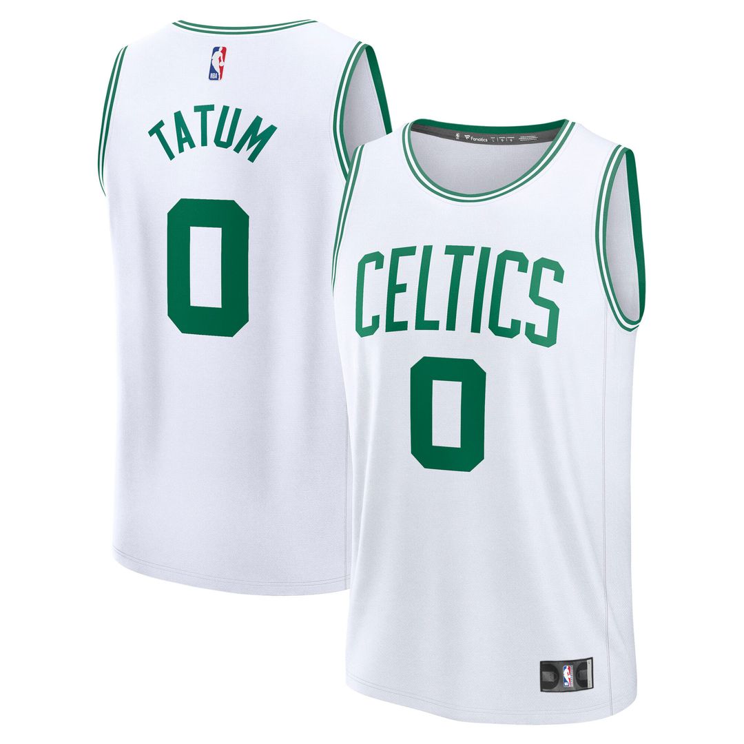 Boston Celtics Jayson Tatum Fanatics Fast Break Replica Player Jersey - Association Edition - White Team Jersey Sports Fan Apparel
