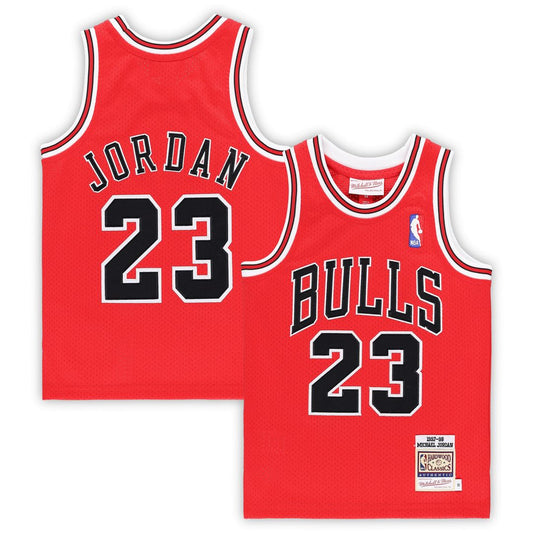 Chicago Bulls Michael Jordan Mitchell & Ness Preschool 1997/98 Hardwood Classics Authentic Jersey - Red Team Jersey Sports Fan Apparel