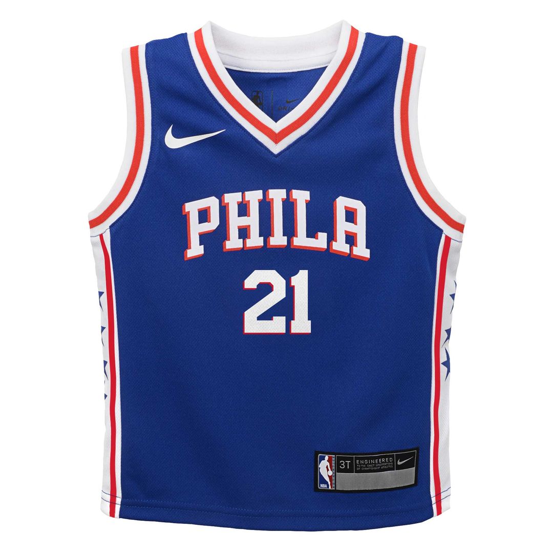 Philadelphia 76ers Joel Embiid Nike Preschool Swingman Player Jersey - Icon Edition - Royal Team Jersey Sports Fan Apparel