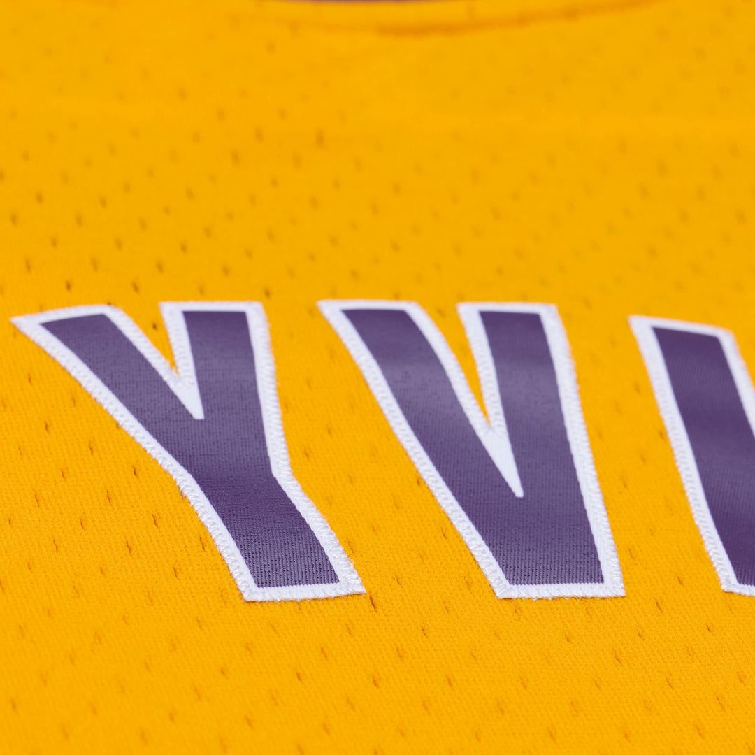 Los Angeles Lakers Mitchell & Ness x Playboi Carti 1999 - 00 Swingman Jersey - Gold Team Jersey Sports Fan Apparel