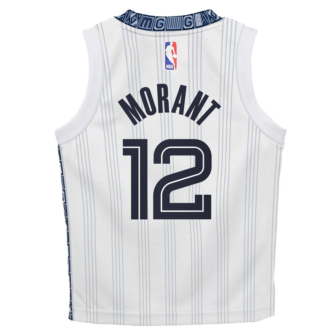 Memphis Grizzlies Ja Morant Nike Infant 2025/26 City Edition Swingman Jersey - White Team Jersey Sports Fan Apparel