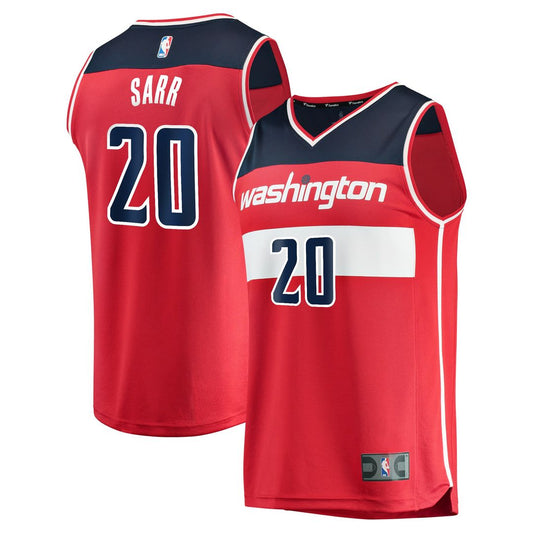 Washington Wizards Alexandre Sarr Fanatics Fast Break Replica Player Jersey - Icon Edition - Red Team Jersey Sports Fan Apparel