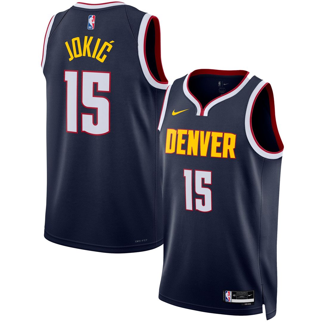 Denver Nuggets Nikola Jokic Nike Unisex Swingman Jersey - Icon Edition - Navy Team Jersey Sports Fan Apparel