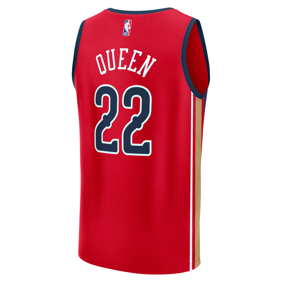 New Orleans Pelicans Derik Queen Fanatics Fast Break Replica Player Jersey - Statement Edition - Red Team Jersey Sports Fan Apparel