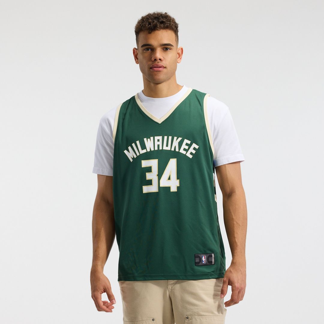 Milwaukee Bucks Giannis Antetokounmpo Fanatics Fast Break Replica Player Jersey - Icon Edition - Hunter Green Team Jersey Sports Fan Apparel