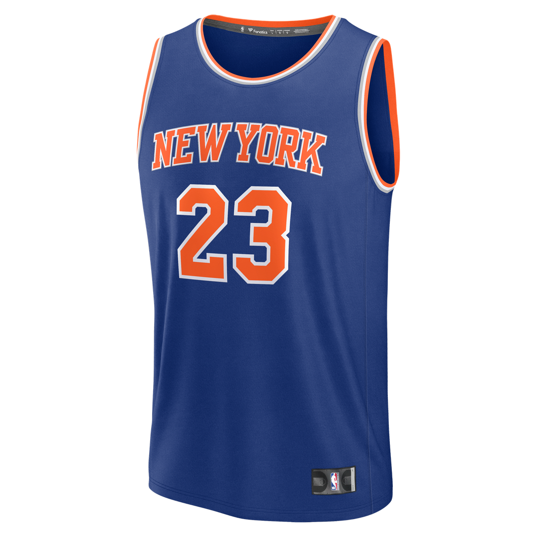 New York Knicks Mitchell Robinson Fanatics Youth Fast Break Replica Jersey - Blue - Icon Edition Team Jersey Sports Fan Apparel
