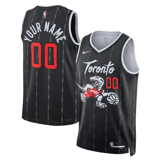 Toronto Raptors Nike Unisex 2025/26 City Edition Swingman Custom Jersey - Black Team Jersey Sports Fan Apparel