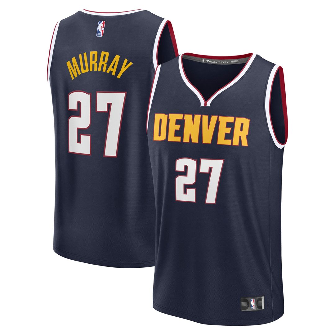 Denver Nuggets Jamal Murray Fanatics Fast Break Replica Player Jersey - Icon Edition - Navy Team Jersey Sports Fan Apparel