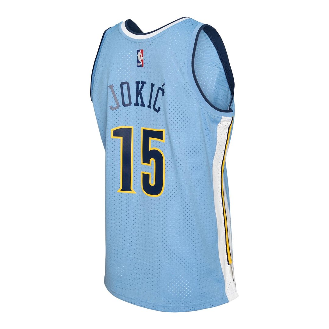 Denver Nuggets Nikola Jokic Mitchell & Ness 2016/17 Swingman Jersey - Light Blue Team Jersey Sports Fan Apparel
