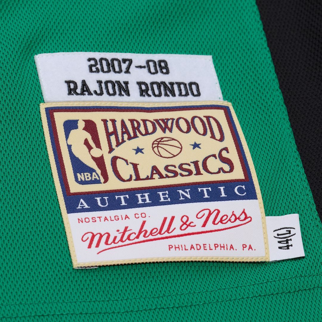 Boston Celtics Rajon Rondo Mitchell & Ness 2007 - 08 Hardwood Classics Authentic Jersey - Kelly Green Team Jersey Sports Fan Apparel