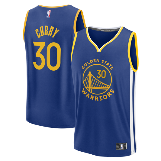 Golden State Warriors Stephen Curry Fanatics Fast Break Replica Jersey - Icon Edition - Royal Team Jersey Sports Fan Apparel