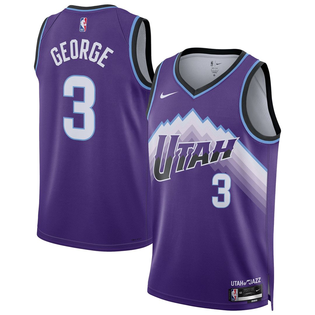 Utah Jazz Keyonte George Nike Unisex Swingman Jersey - Icon Edition - Purple Team Jersey Sports Fan Apparel