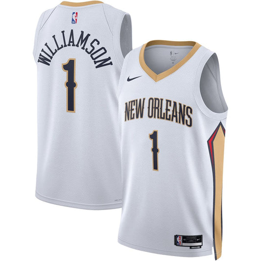 New Orleans Pelicans Zion Williamson Nike Unisex Swingman Jersey - Association Edition - White Team Jersey Sports Fan Apparel