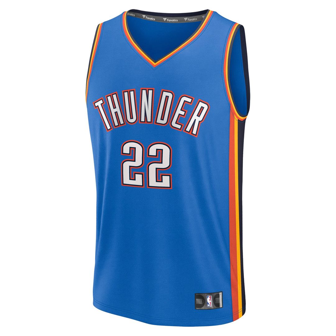 Oklahoma City Thunder Cason Wallace Fanatics Fast Break Replica Player Jersey - Icon Edition - Blue Team Jersey Sports Fan Apparel