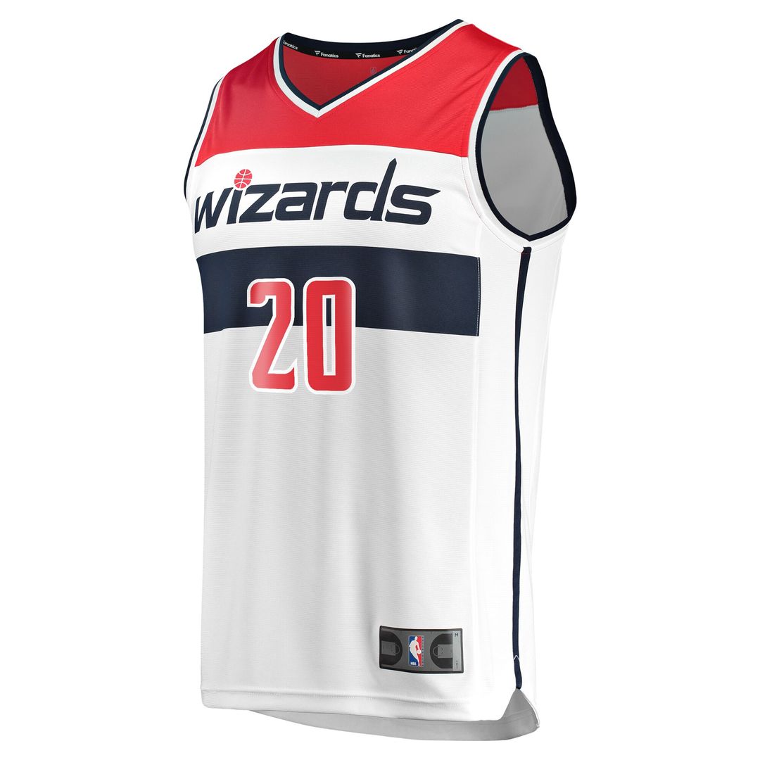 Washington Wizards Alexandre Sarr Fanatics Youth Fast Break Replica Player Jersey - Association Edition - White Team Jersey Sports Fan Apparel