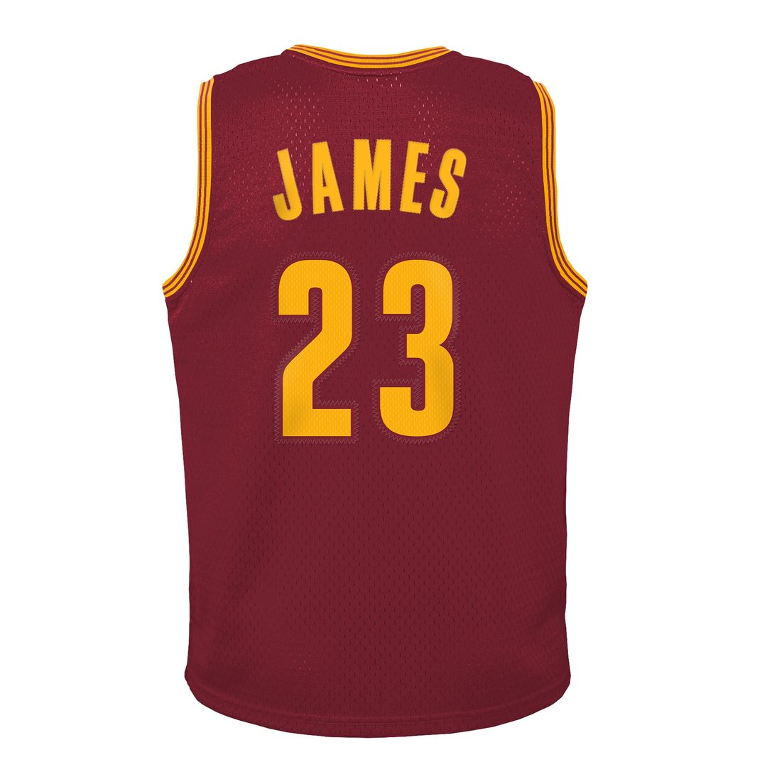 Cleveland Cavaliers LeBron James Mitchell & Ness Youth 2015/16 Hardwood Classics Swingman Jersey - Wine Team Jersey Sports Fan Apparel