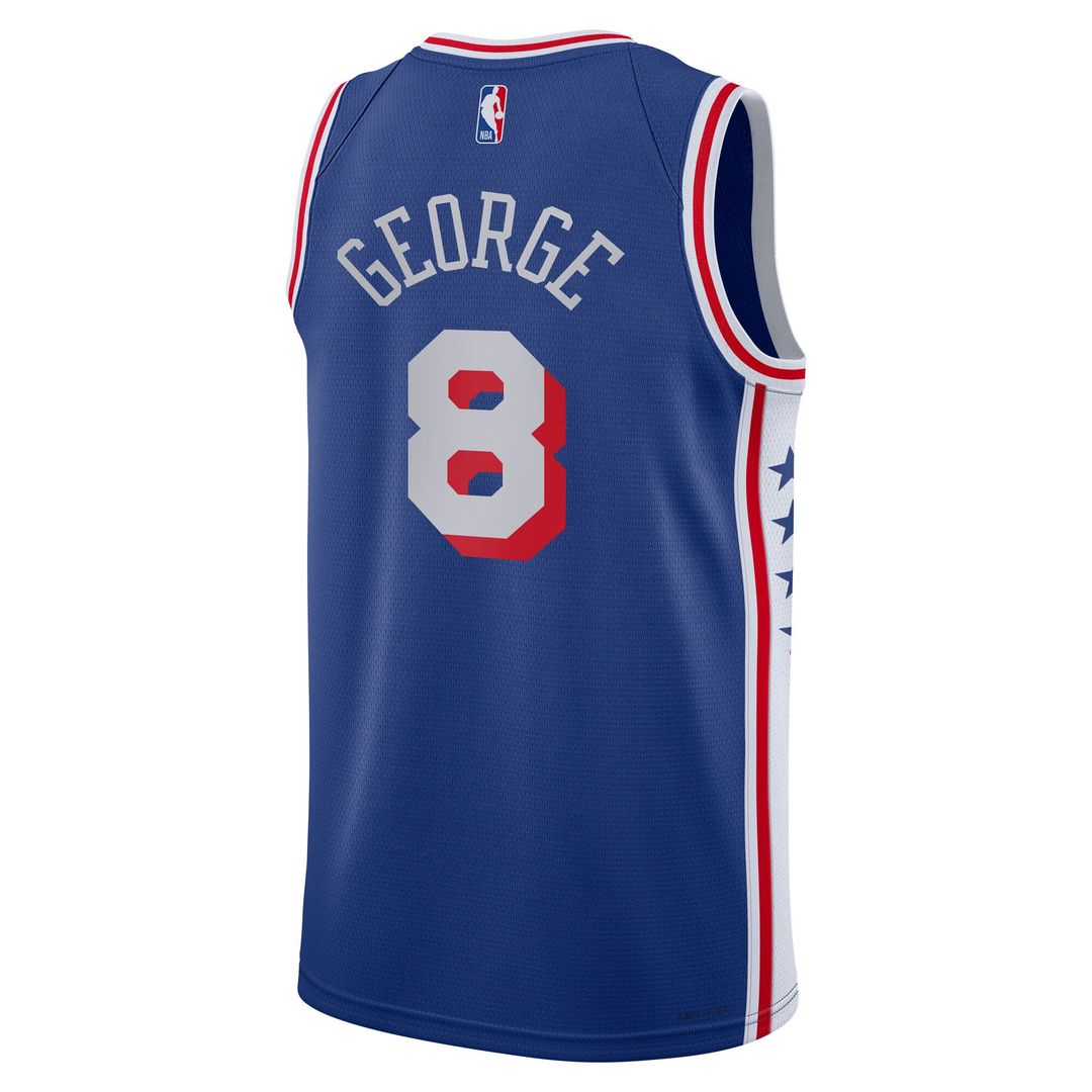 Philadelphia 76ers Paul George Nike Youth Swingman Jersey - Icon Edition - Royal Team Jersey Sports Fan Apparel