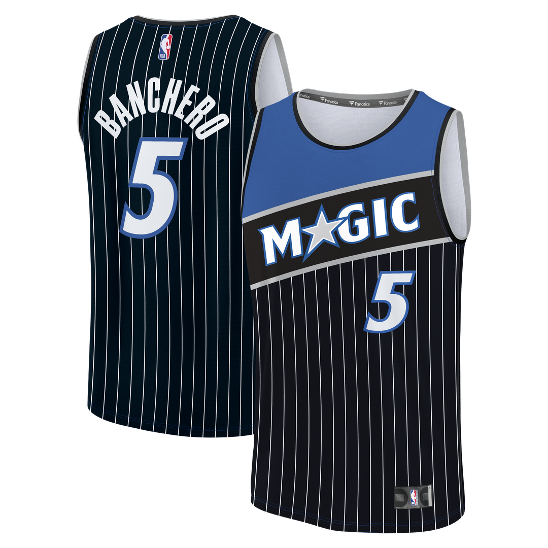 Orlando Magic Paolo Banchero Fanatics Fast Break Jersey - Statement Edition - Black Team Jersey Sports Fan Apparel