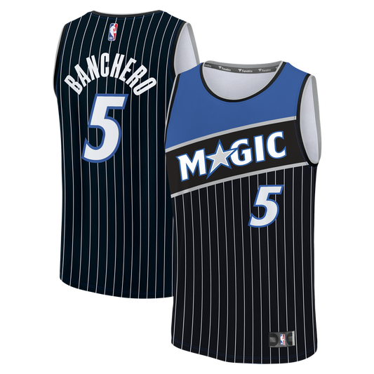 Orlando Magic Paolo Banchero Fanatics Fast Break Jersey - Statement Edition - Black Team Jersey Sports Fan Apparel