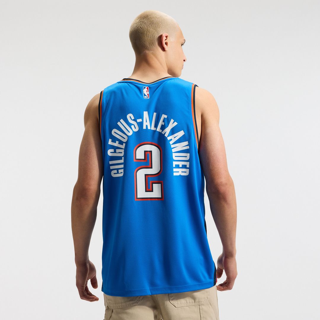 Oklahoma City Thunder Shai Gilgeous - Alexander Fanatics Fast Break Replica Player Jersey - Icon Edition - Blue Team Jersey Sports Fan Apparel