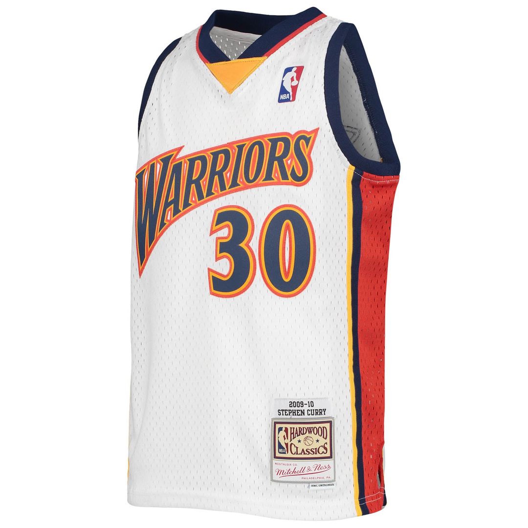 Golden State Warriors Stephen Curry Mitchell & Ness Youth 2009 - 10 Hardwood Classics Swingman Throwback Jersey - Navy Team Jersey Sports Fan Apparel