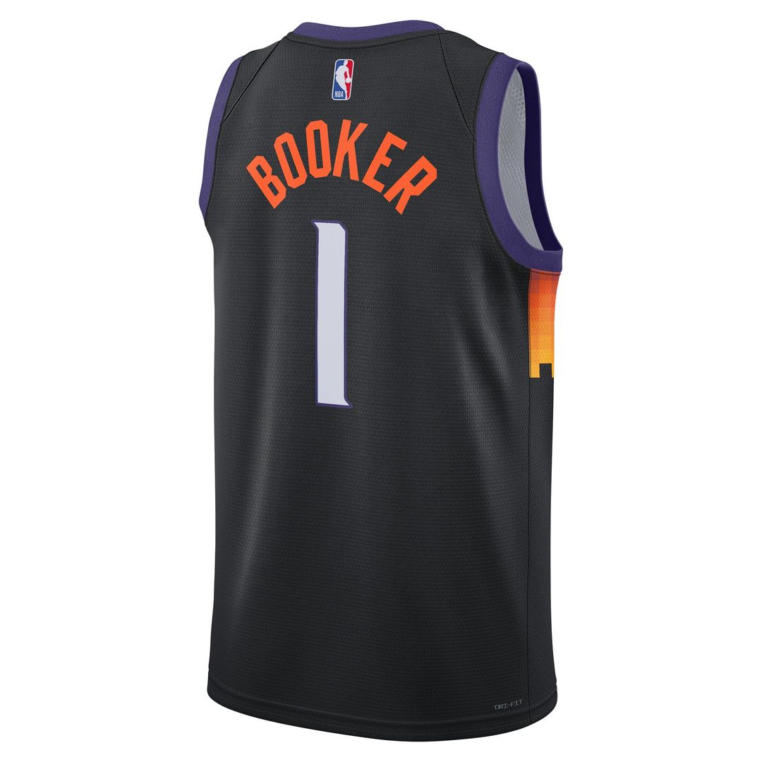 Phoenix Suns Devin Booker Nike Unisex 2025/26 Swingman Jersey - Black - City Edition Team Jersey Sports Fan Apparel