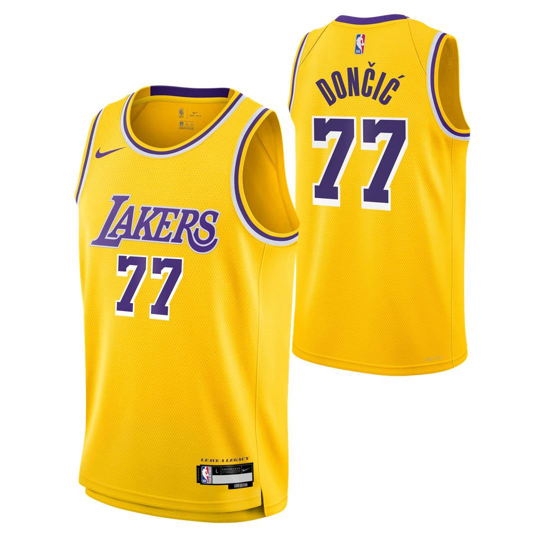 Los Angeles Lakers Luka Dončić Nike Unisex Swingman Jersey - Icon Edition - Gold Team Jersey Sports Fan Apparel