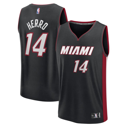 Miami Heat Tyler Herro Fanatics Fast Break Replica Player Jersey - Black - Icon Edition Team Jersey Sports Fan Apparel