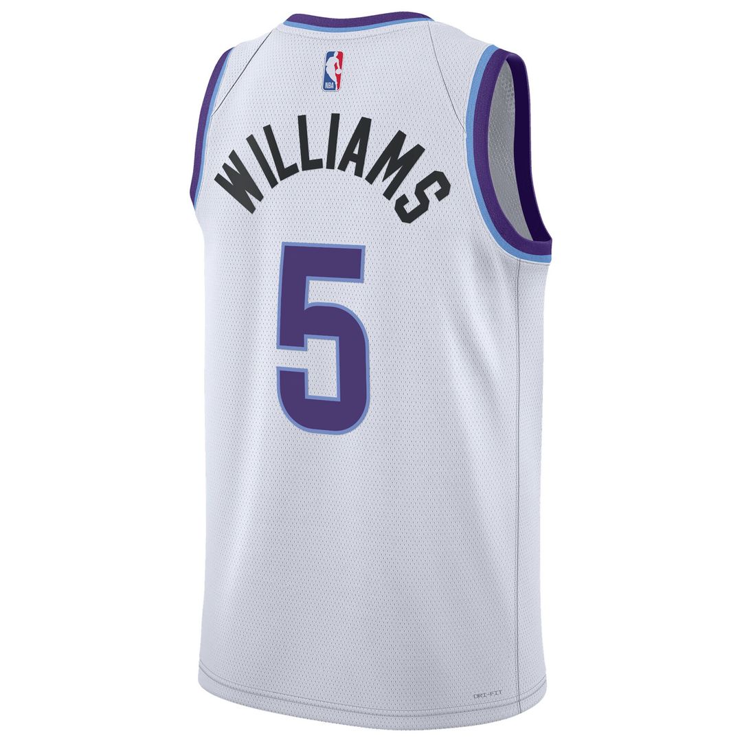 Utah Jazz Cody Williams Nike Unisex Swingman Jersey - Association Edition - White Team Jersey Sports Fan Apparel