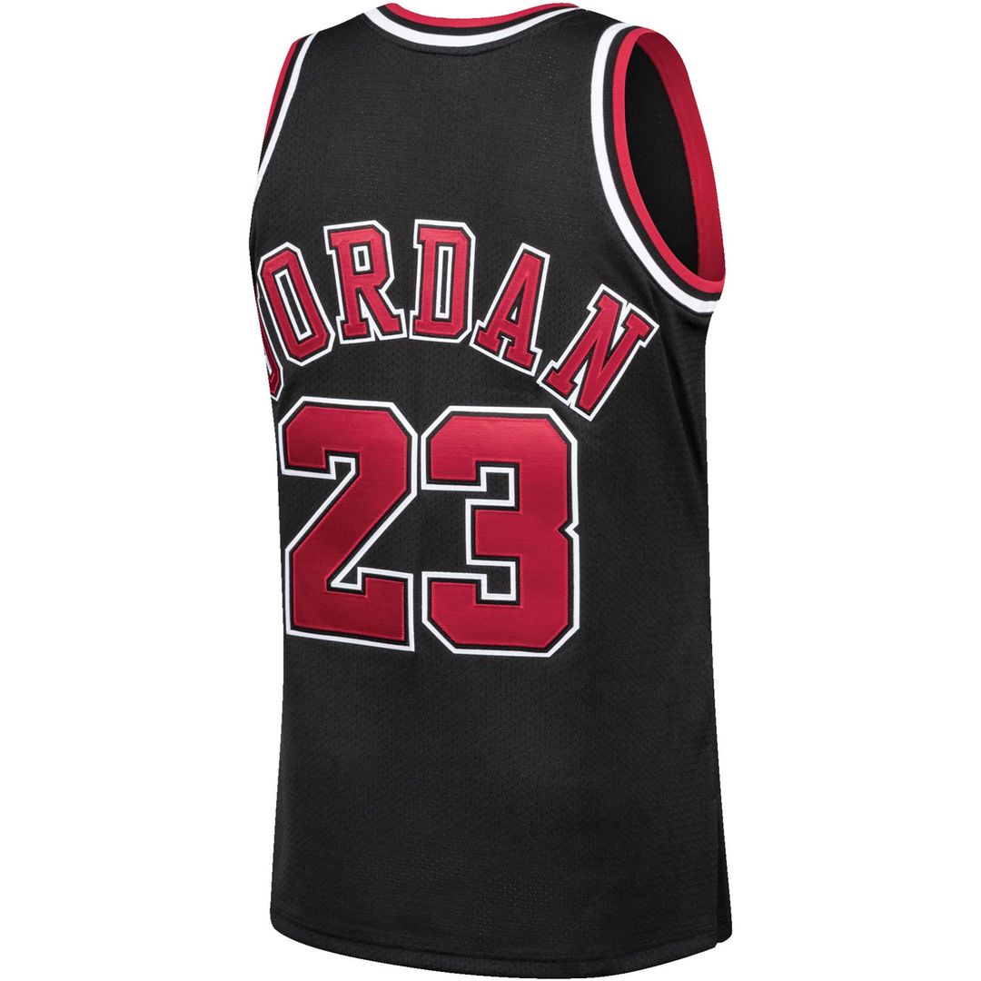 Chicago Bulls Michael Jordan Mitchell & Ness 1997/98 Hardwood Classics Authentic Jersey - Black Team Jersey Sports Fan Apparel