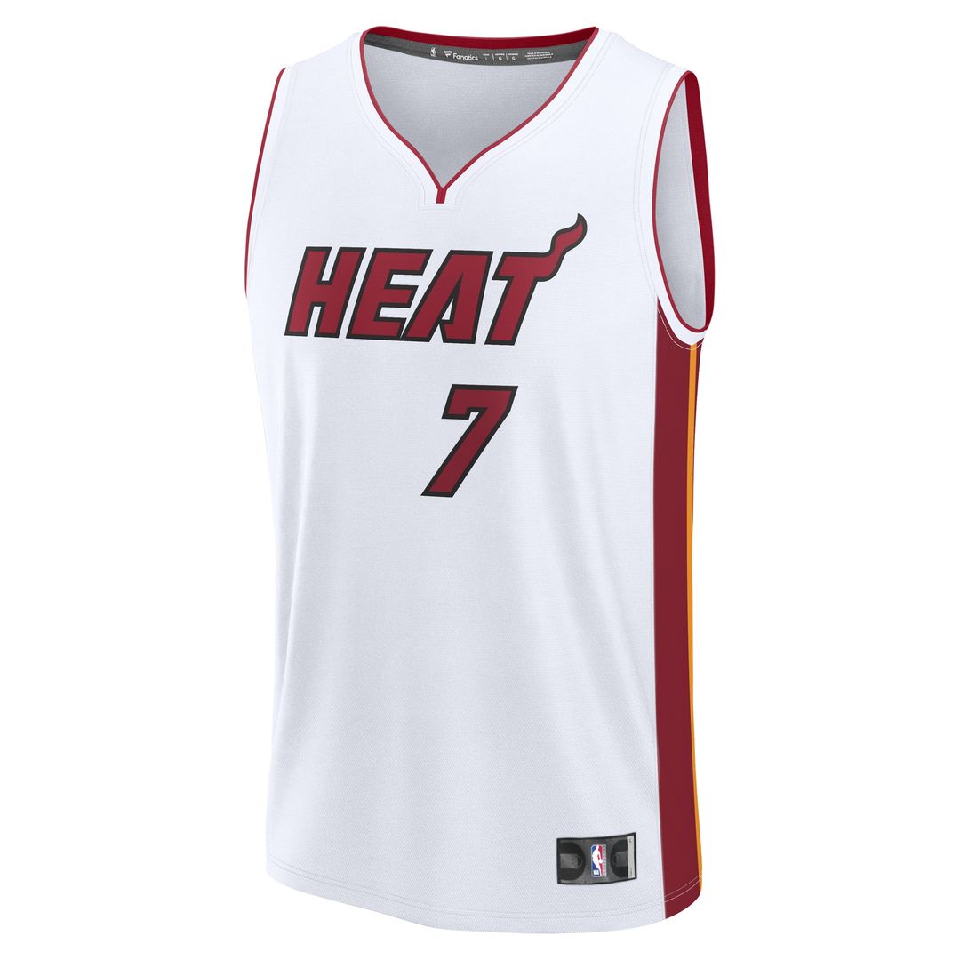 Miami Heat Kel'el Ware Fanatics Youth Fast Break Replica Player Jersey - Association - White Edition Team Jersey Sports Fan Apparel