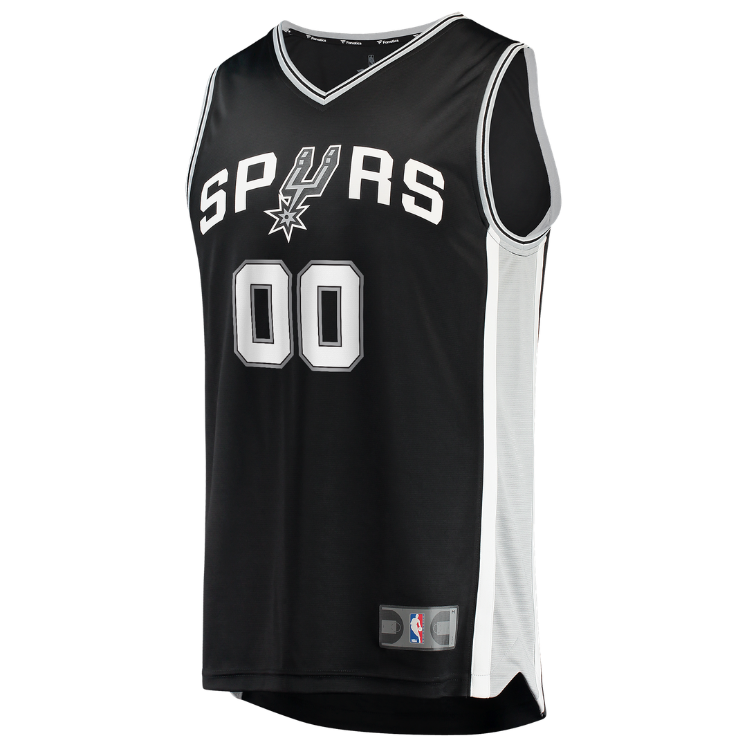 San Antonio Spurs Fanatics 2026 NBA Finals Patch Fast Break Custom Jersey - Black - Icon Edition Team Jersey Sports Fan Apparel