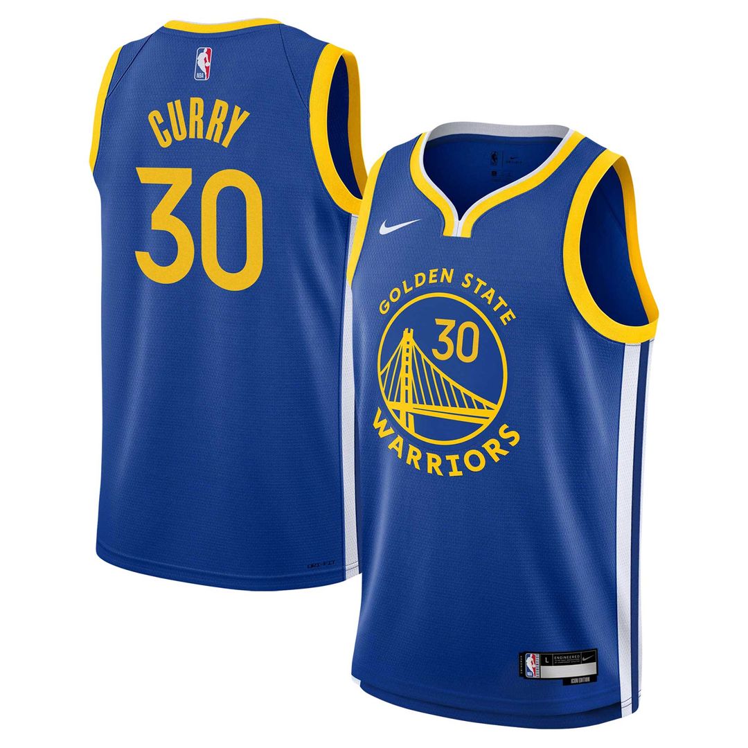 Golden State Warriors Stephen Curry Nike Youth Swingman Jersey - Icon Edition - Royal Team Jersey Sports Fan Apparel