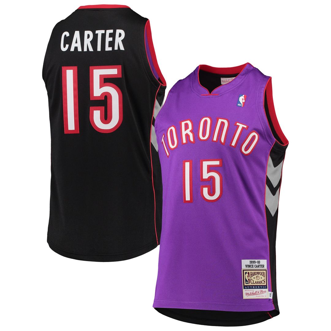 Toronto Raptors Vince Carter Mitchell & Ness 1999/2000 Hardwood Classics Authentic Jersey - Purple Team Jersey Sports Fan Apparel