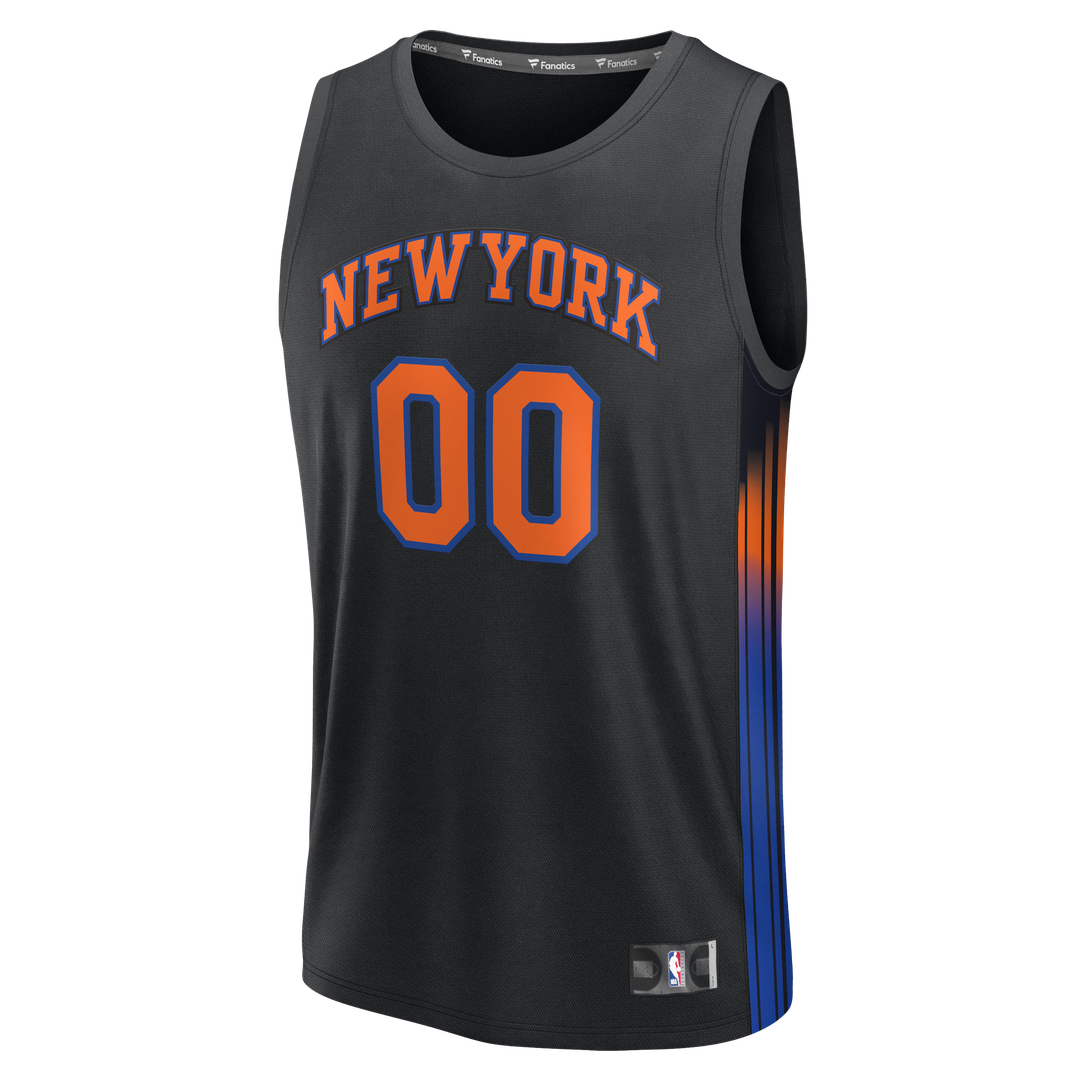 New York Knicks Fanatics Youth Fast Break Custom Replica Jersey - Blue - Icon Edition Team Jersey Sports Fan Apparel