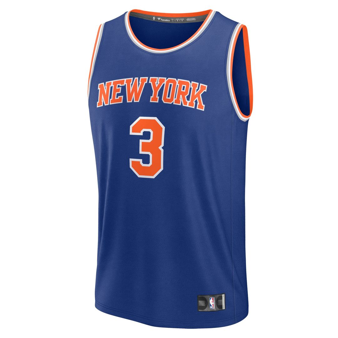 New York Knicks Josh Hart Fanatics Youth Fast Break Replica Player Jersey - Blue - Icon Edition Team Jersey Sports Fan Apparel