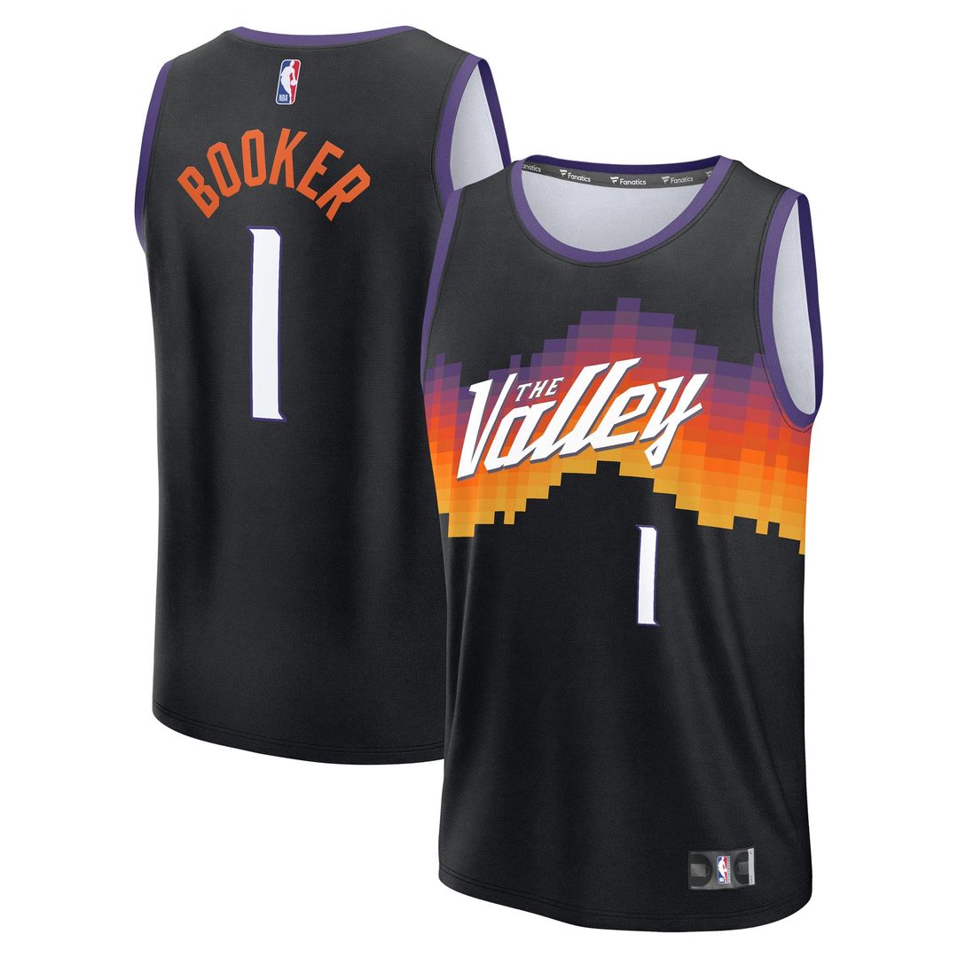 Phoenix Suns Devin Booker Fanatics 2025/26 City Edition Fast Break Jersey - Black Team Jersey Sports Fan Apparel