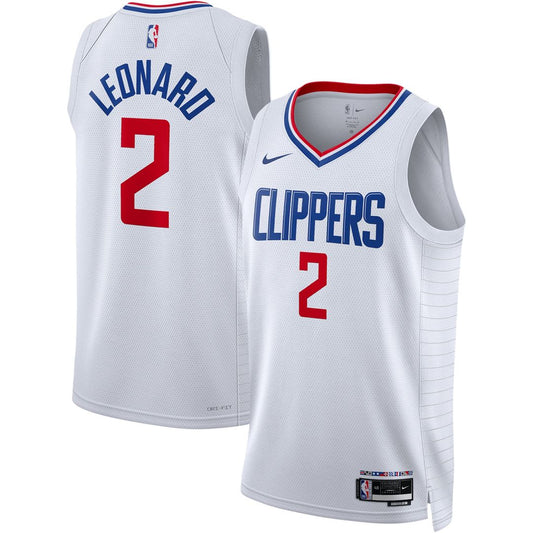 LA Clippers Kawhi Leonard Nike Unisex Swingman Jersey - Association Edition - White Team Jersey Sports Fan Apparel