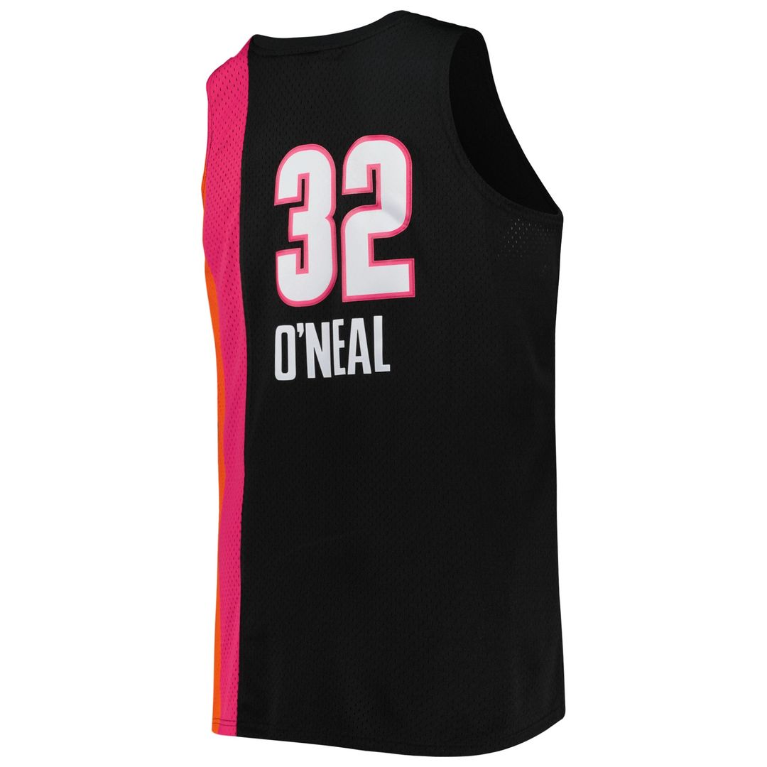 Miami Heat Shaquille O'Neal Mitchell & Ness Big & Tall Hardwood Classics 2005/06 Swingman Jersey - Black Team Jersey Sports Fan Apparel