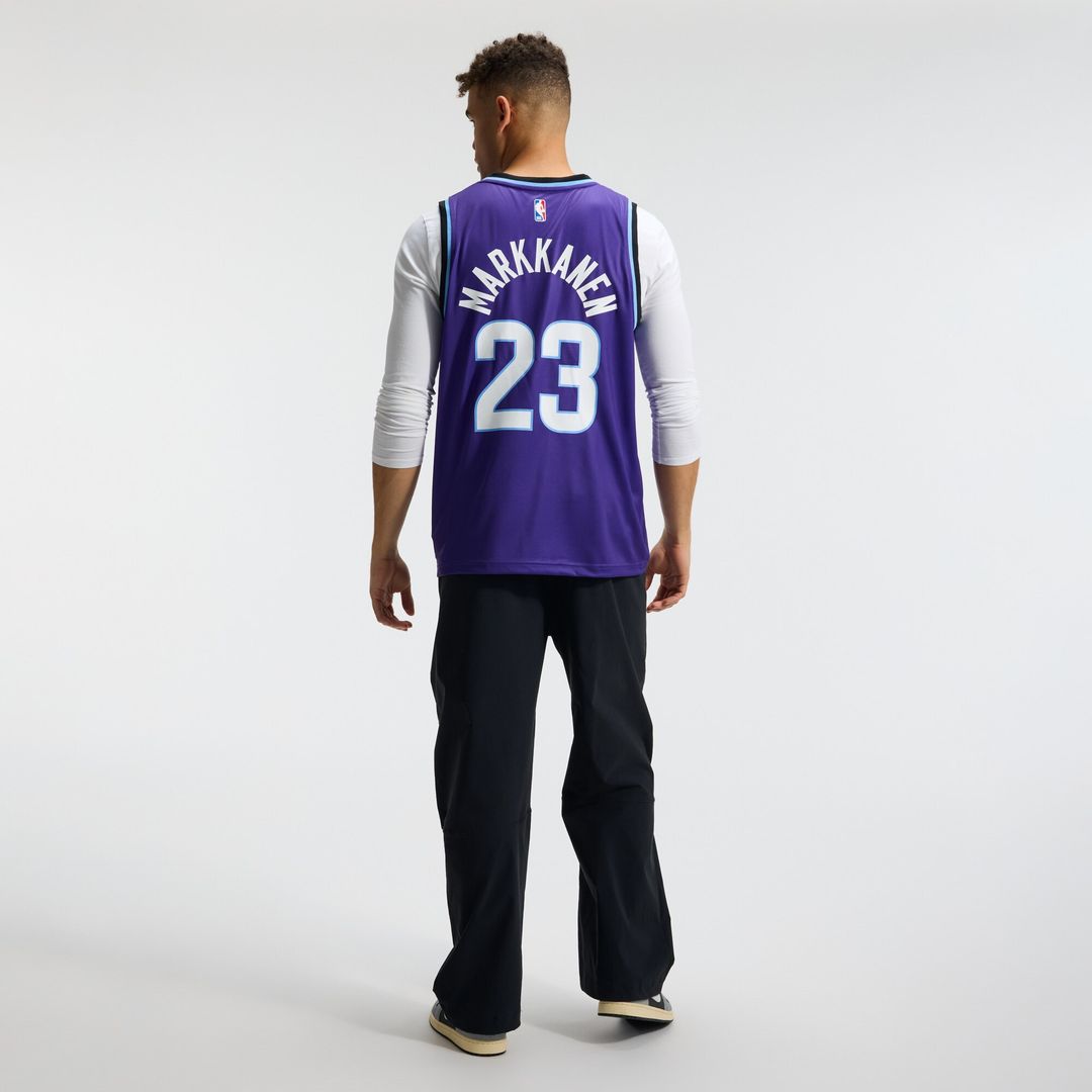 Utah Jazz Lauri Markkanen Fanatics Fast Break Replica Jersey - Icon Edition - Purple Team Jersey Sports Fan Apparel