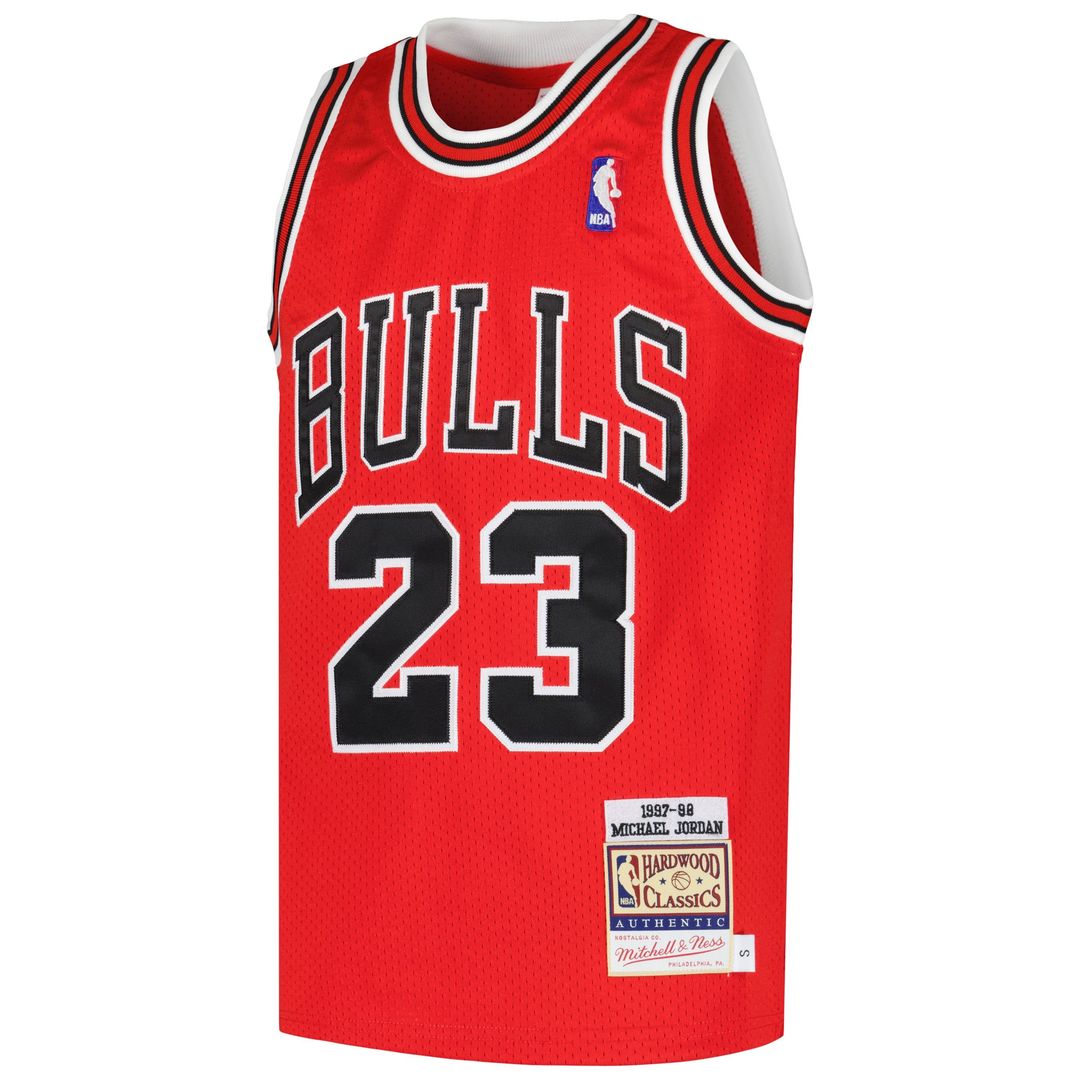 Chicago Bulls Michael Jordan Mitchell & Ness Youth Hardwood Classics 1997/98 Authentic Jersey - Red Team Jersey Sports Fan Apparel