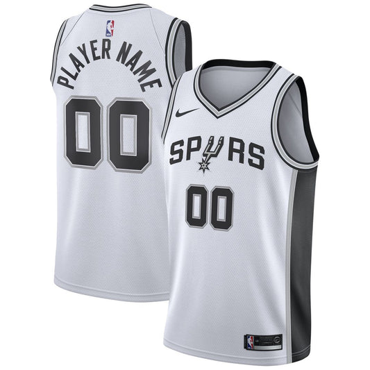 San Antonio Spurs Nike 2020/21 Swingman Custom Jersey - Association Edition - White Team Jersey Sports Fan Apparel