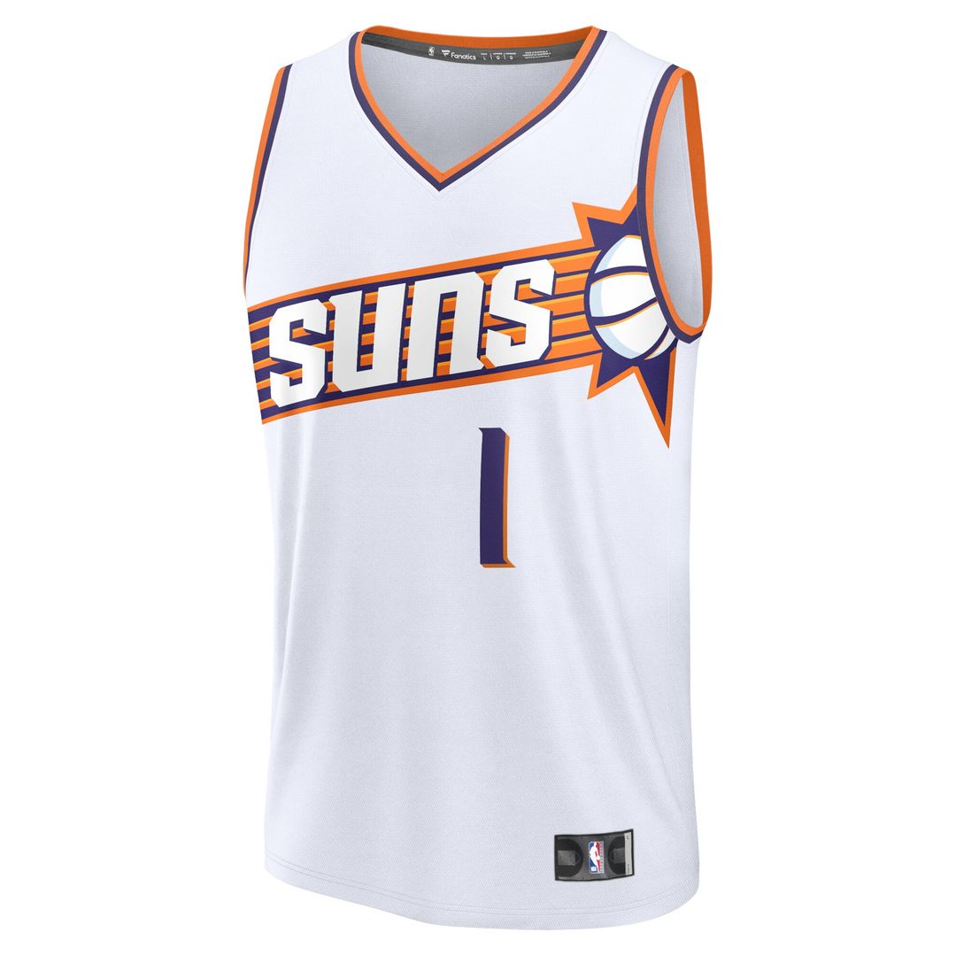 Phoenix Suns Devin Booker Fanatics Fast Break Replica Player Jersey - Association Edition - White Team Jersey Sports Fan Apparel