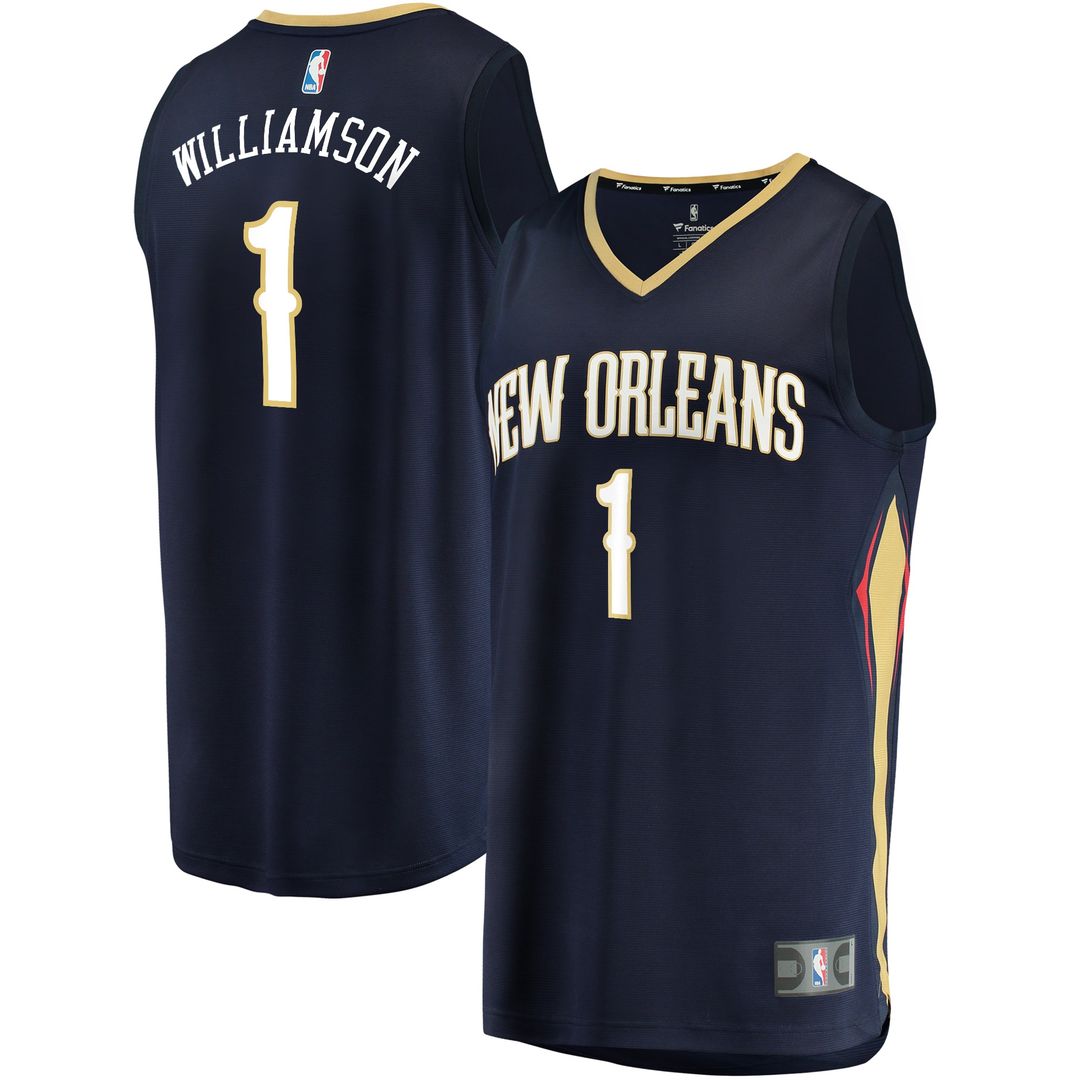New Orleans Pelicans Zion Williamson Fanatics Replica Fast Break Jersey Red - Statement Edition Team Jersey Sports Fan Apparel