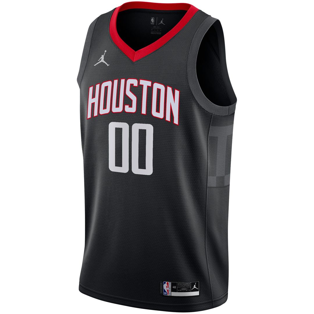 Houston Rockets Jordan Brand Swingman Custom Jersey - Statement Edition - Black Team Jersey Sports Fan Apparel