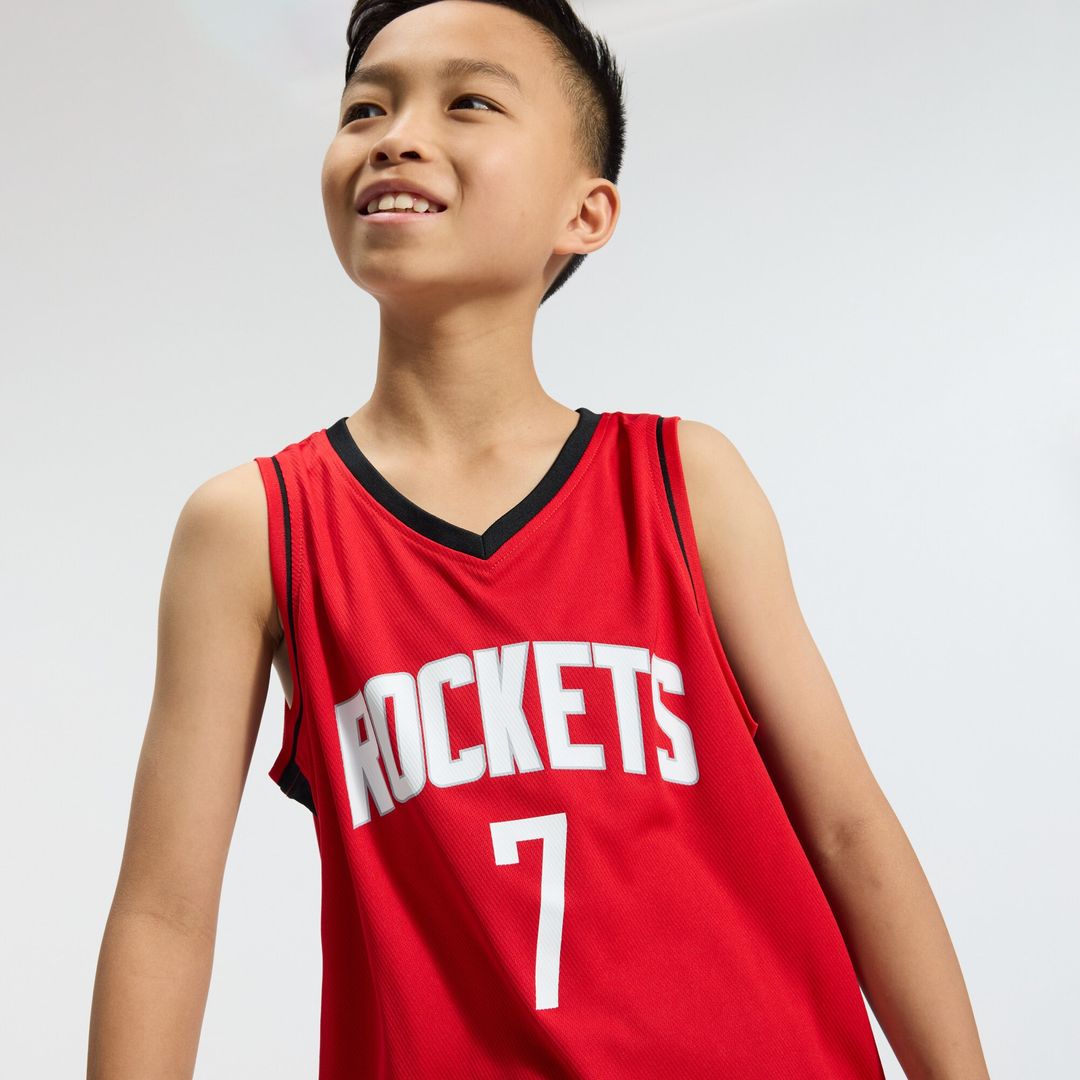 Houston Rockets Kevin Durant Fanatics Youth Fast Break Jersey - Icon Edition - Red Team Jersey Sports Fan Apparel