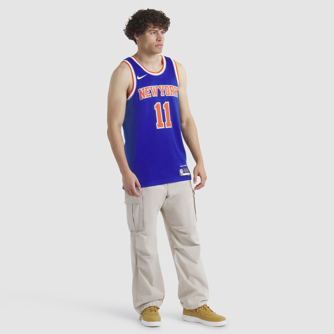 New York Knicks Jalen Brunson Nike Unisex Swingman Jersey - Icon Edition - Blue Team Jersey Sports Fan Apparel