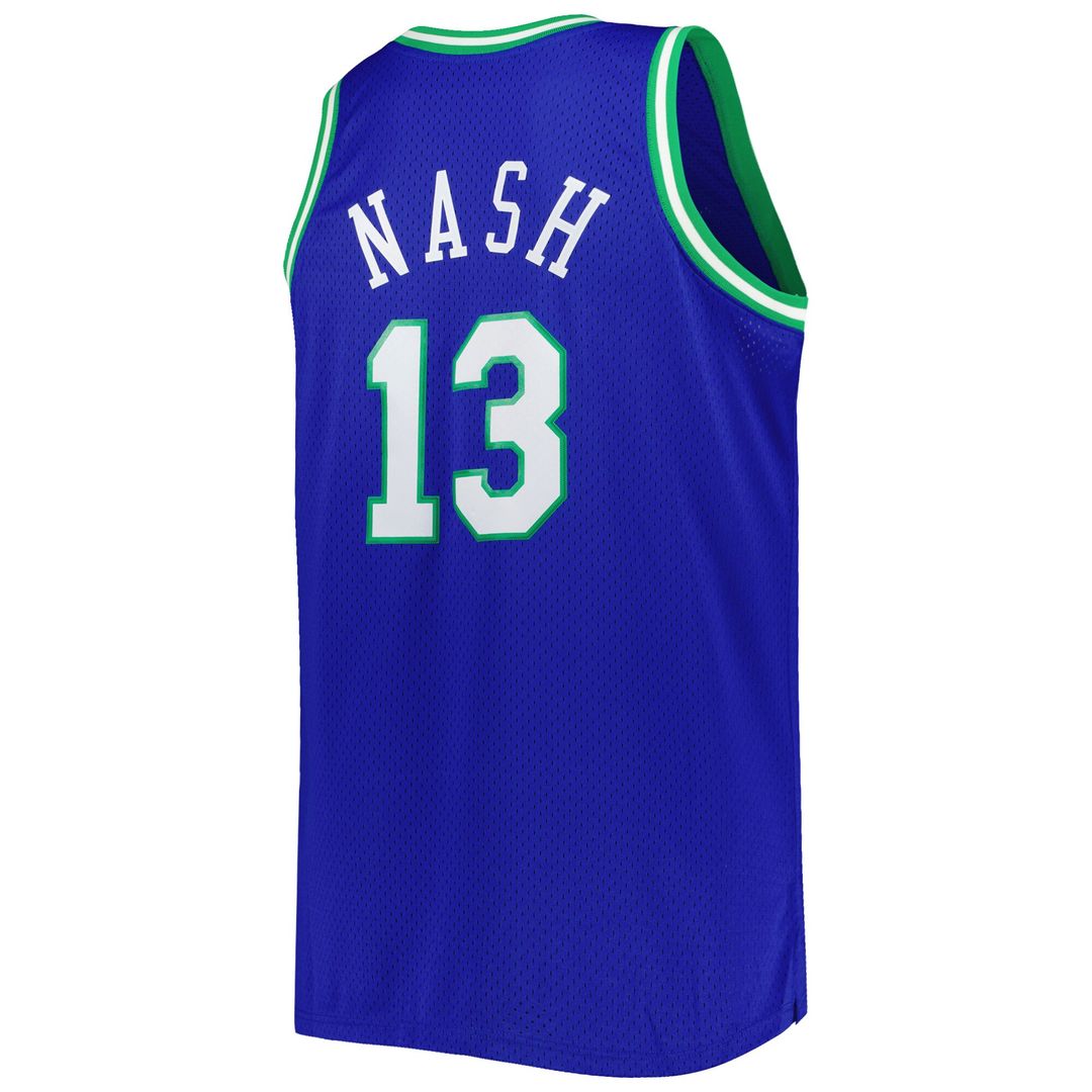 Dallas Mavericks Steve Nash Mitchell & Ness Big & Tall Hardwood Classics 1998/99 Swingman Jersey - Blue Team Jersey Sports Fan Apparel