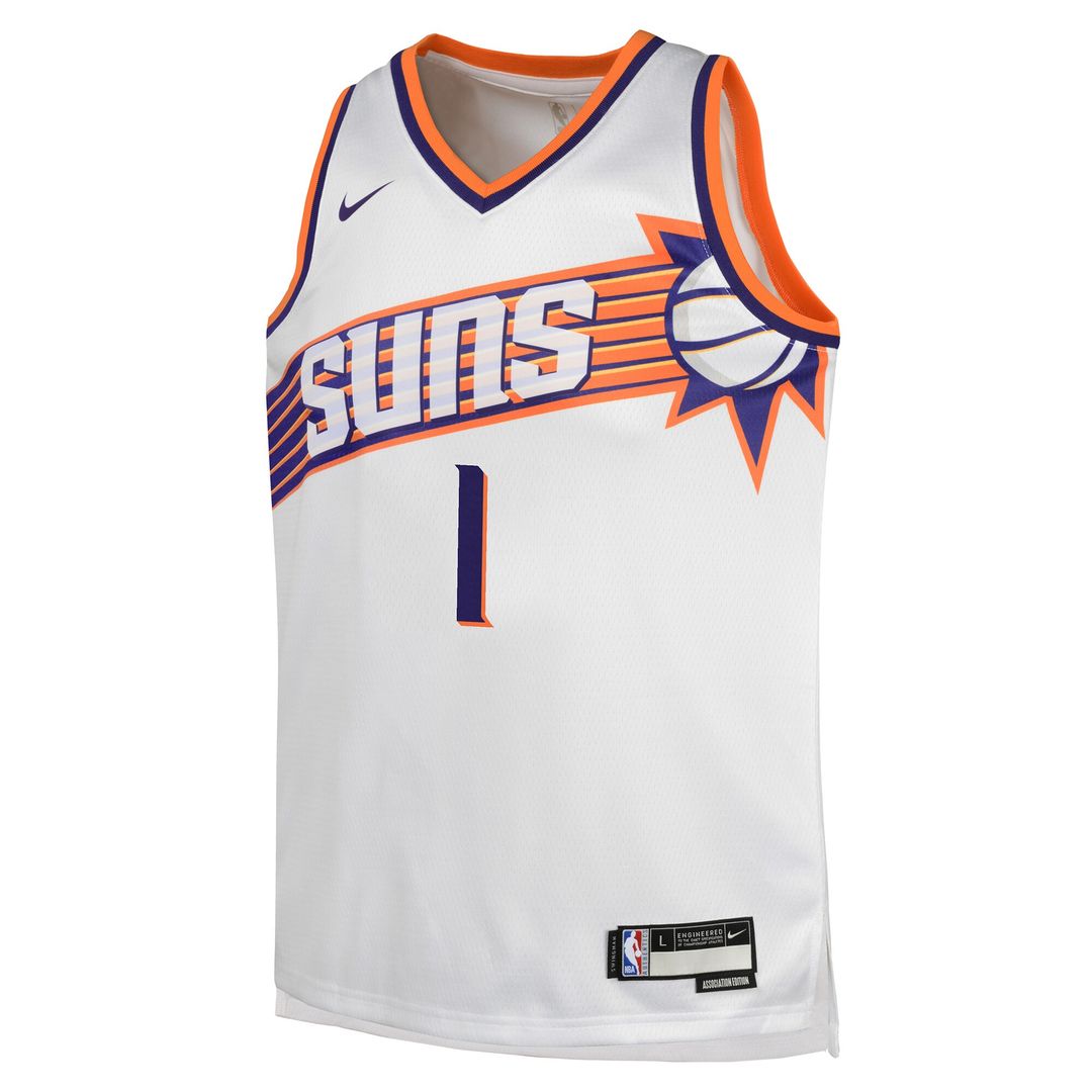 Phoenix Suns Devin Booker Nike Youth Swingman Jersey - Association Edition - White Team Jersey Sports Fan Apparel